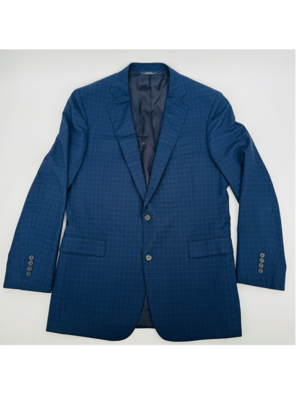 Brooks Brothers Sport Coat Blazer 40L Blue Glen Plaid 1818 Regent Fit